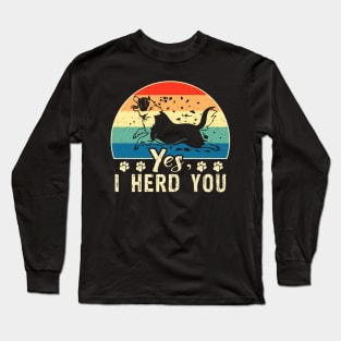 Australian Shepherd Herding Dog Aussie Mom Yes I Herd You Long Sleeve T-Shirt